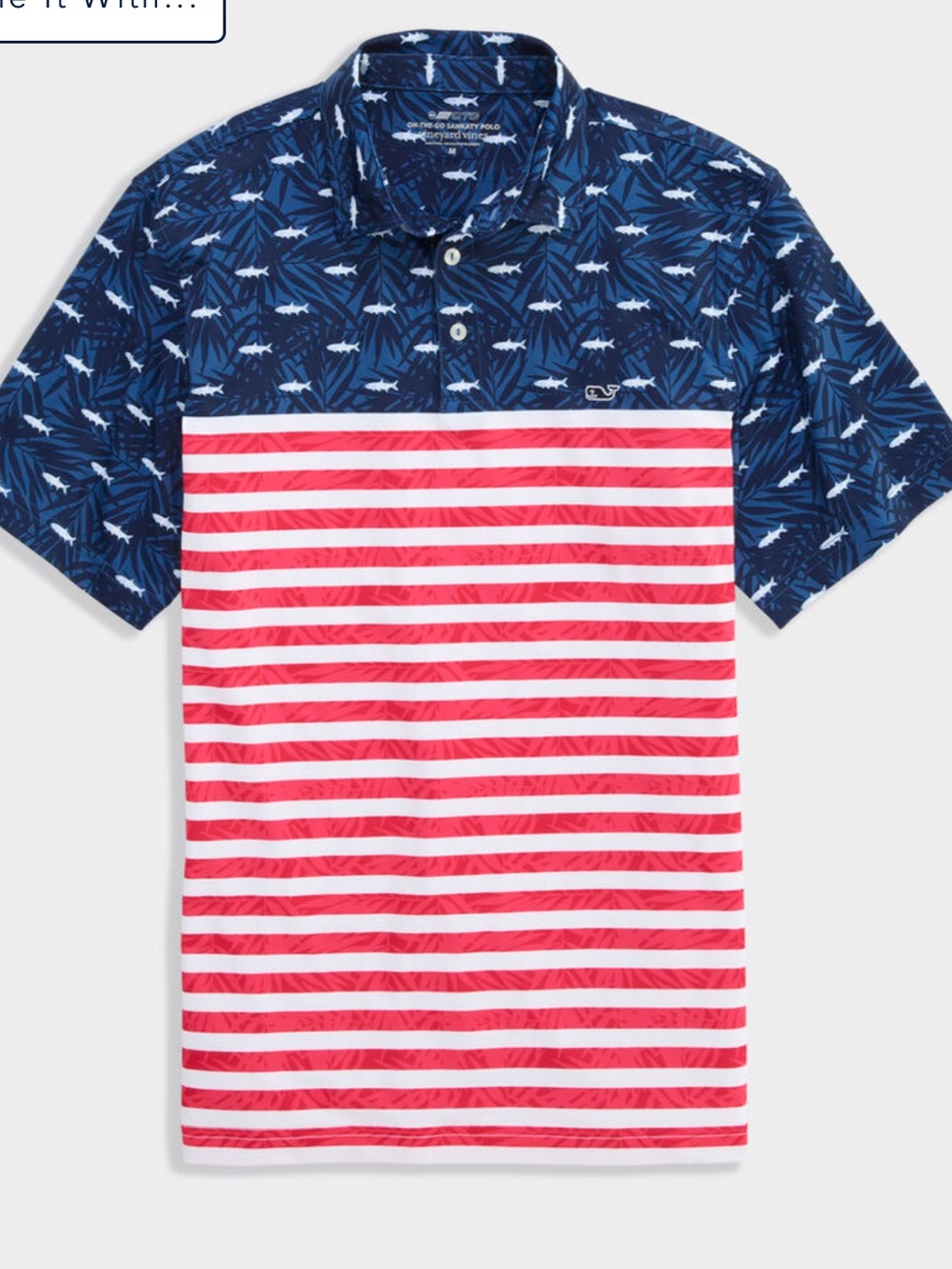 Vineyard Vines Men USA SHIRT MEDIUM NWT